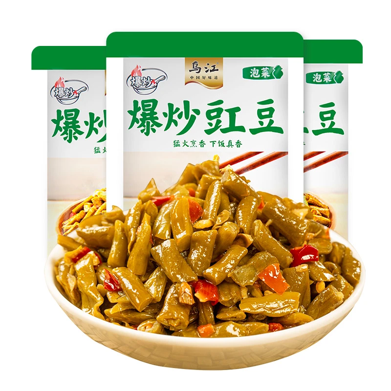 乌江爆炒豇豆酸豆角30g下饭菜独立小包酸辣咸菜拌面佐餐解馋即食