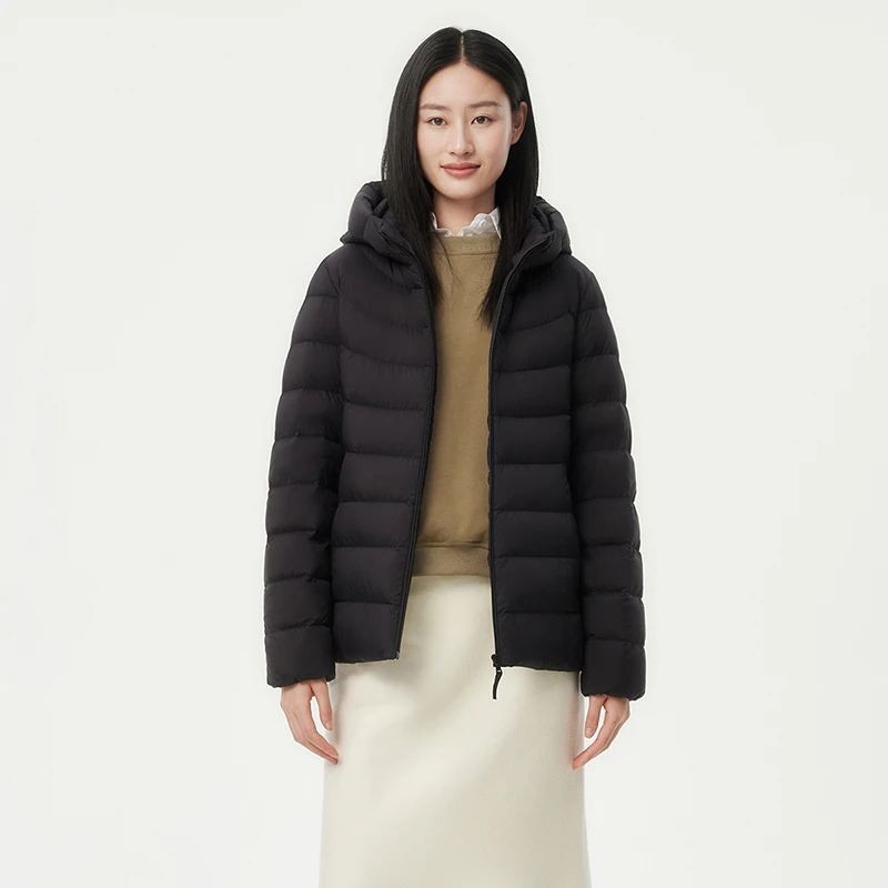 【颖宝专属】坦博尔2024运动户外连帽休闲女款羽绒服TBF310238A