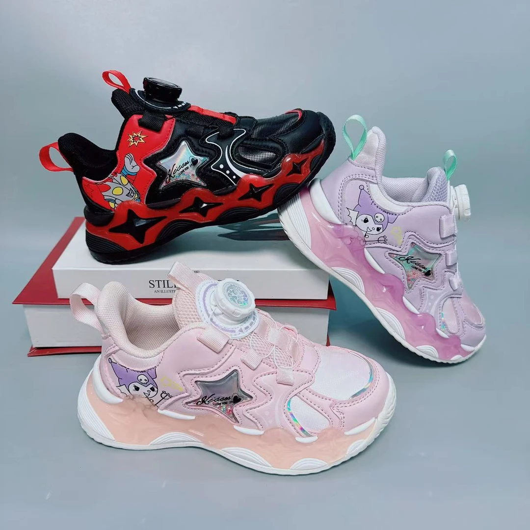 TWHQT KIDS童鞋新款男女童皮面防滑学生舒适中大童运动鞋