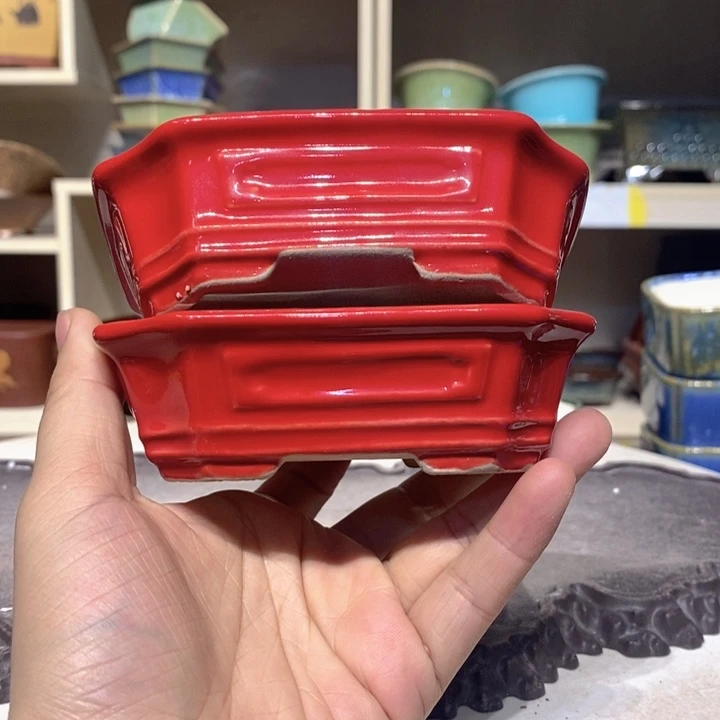 紫砂花盆瑕疵3-11-9。。。不平