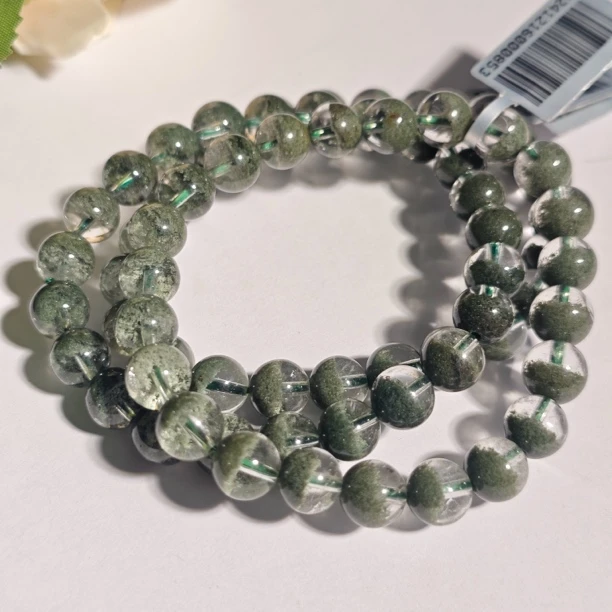 【书记甄选】天然绿幽灵单圈手链 多样性发一件 约8mm 6614CK