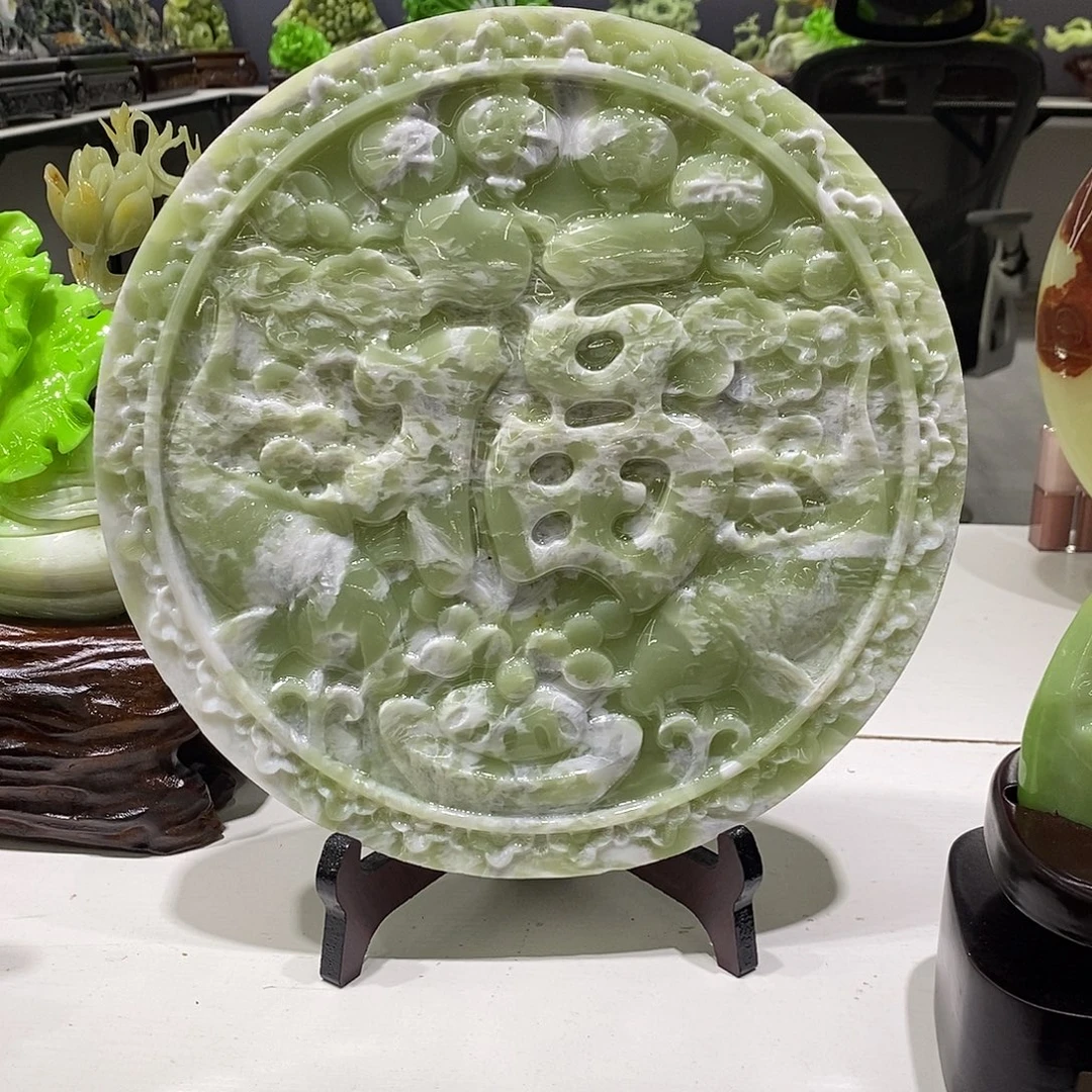 M***H玉家居摆件福牌摆件直径30