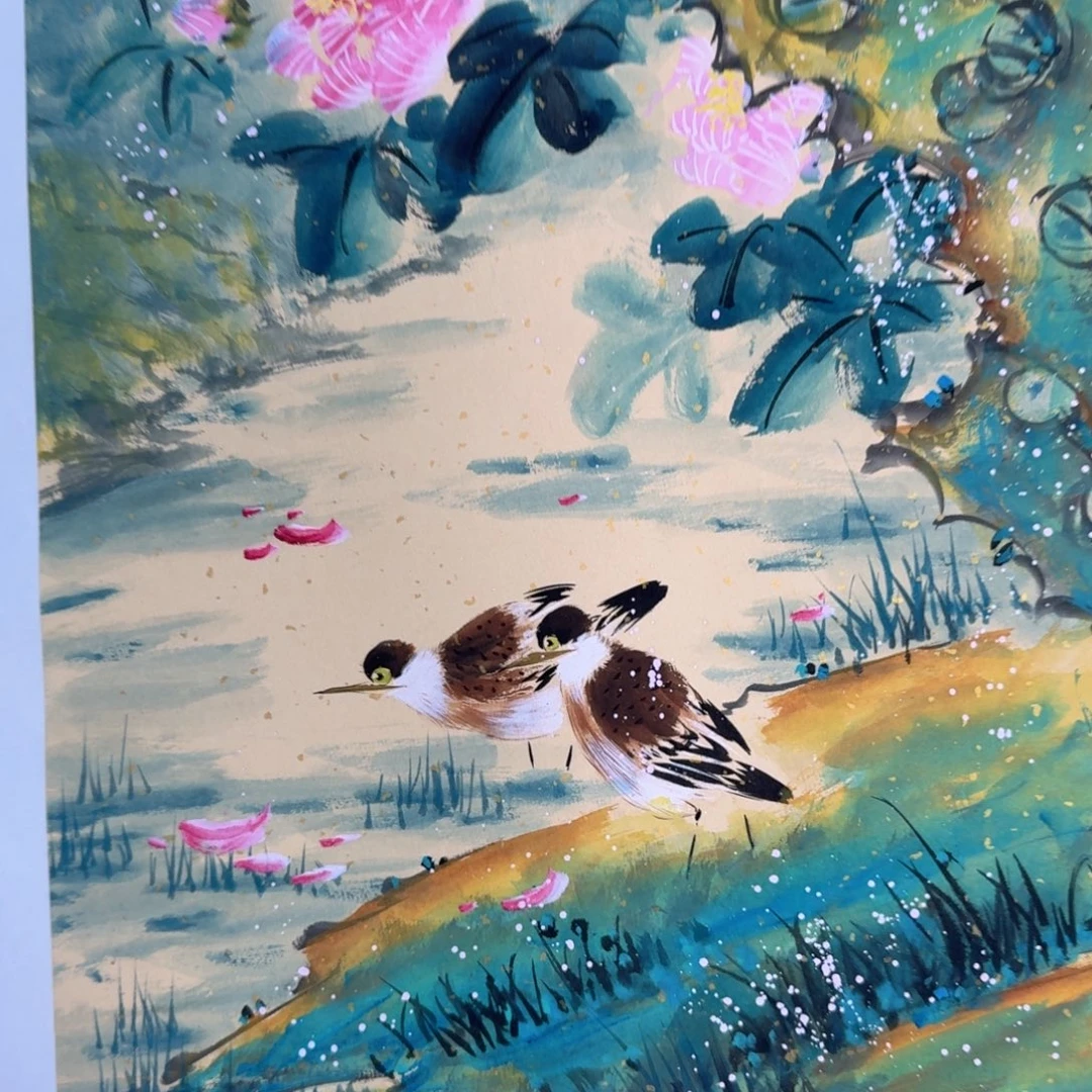 国画国画作品山水花鸟