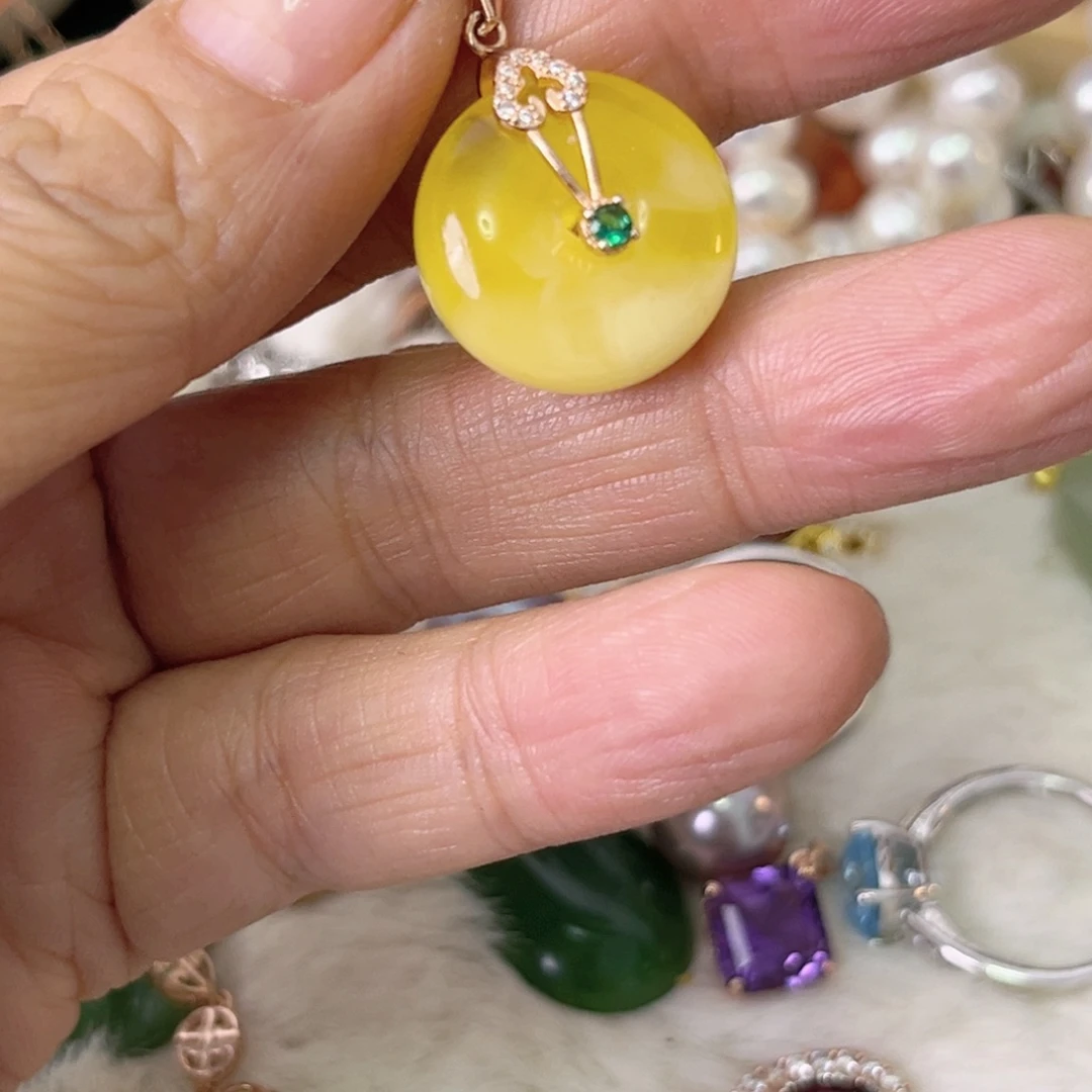 石榴石颈饰银S925镶嵌