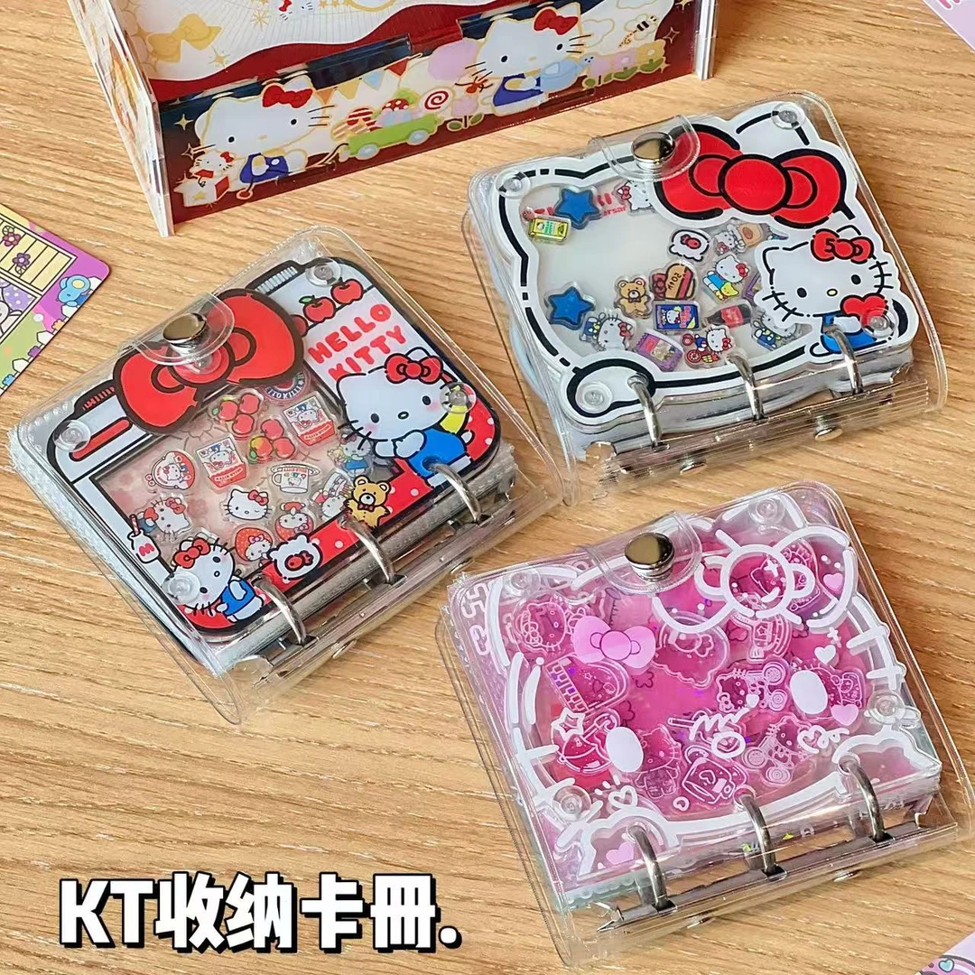 可爱kt猫一宫格卡册3寸小卡卡册手工diy拍立得相册亚克力摇摇乐