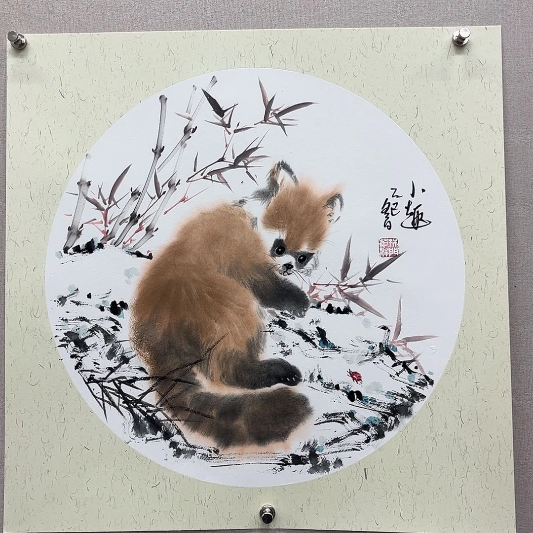 国画艺术家真人手绘