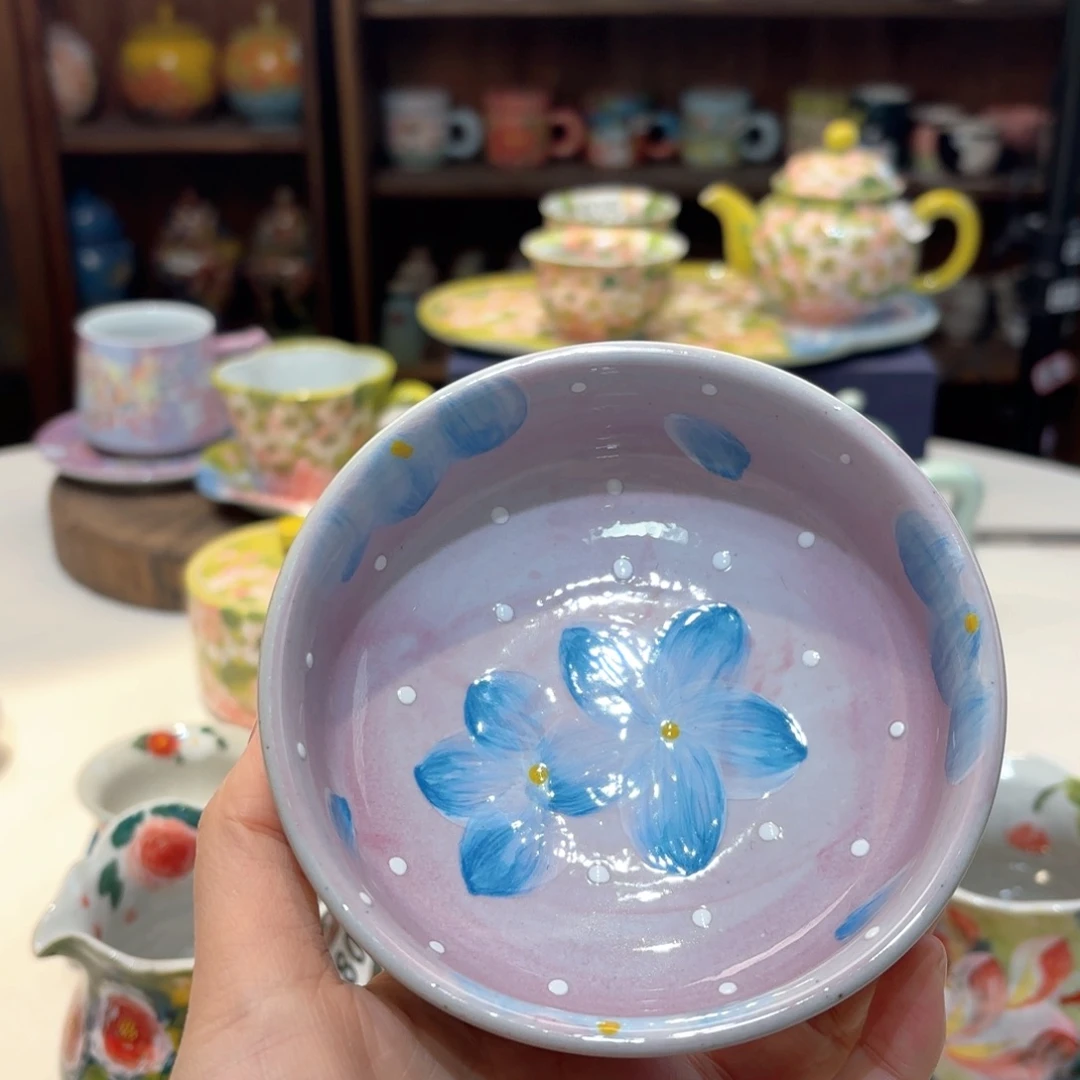 景德镇手绘高温釉下彩陶瓷茶具