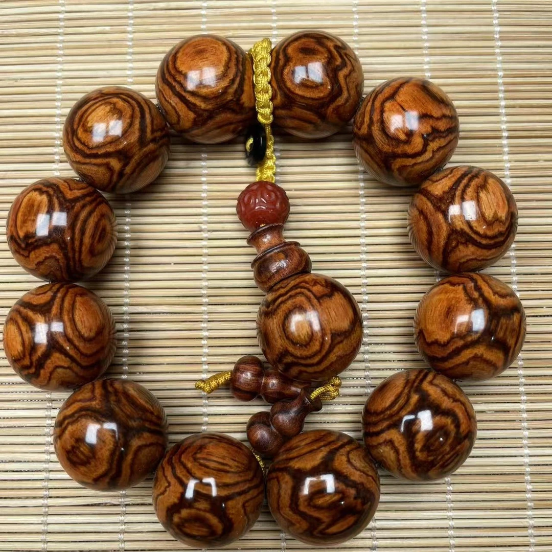 海南黄花梨糠梨2.0鬼脸满纹大黑线一物一拍降香黄檀文玩好物精品