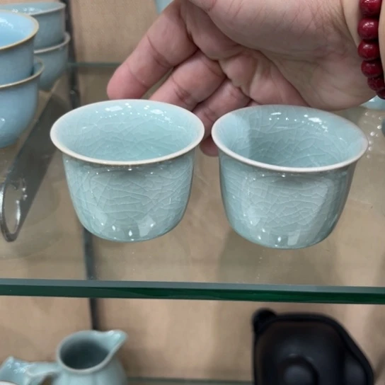 瓷片陶瓷茶具汝瓷茶具