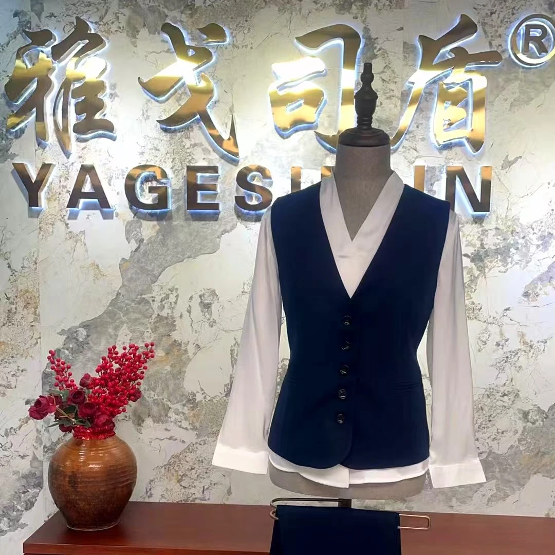 【雅戈司盾】女士西服马甲背心短款坎肩时尚职业百搭