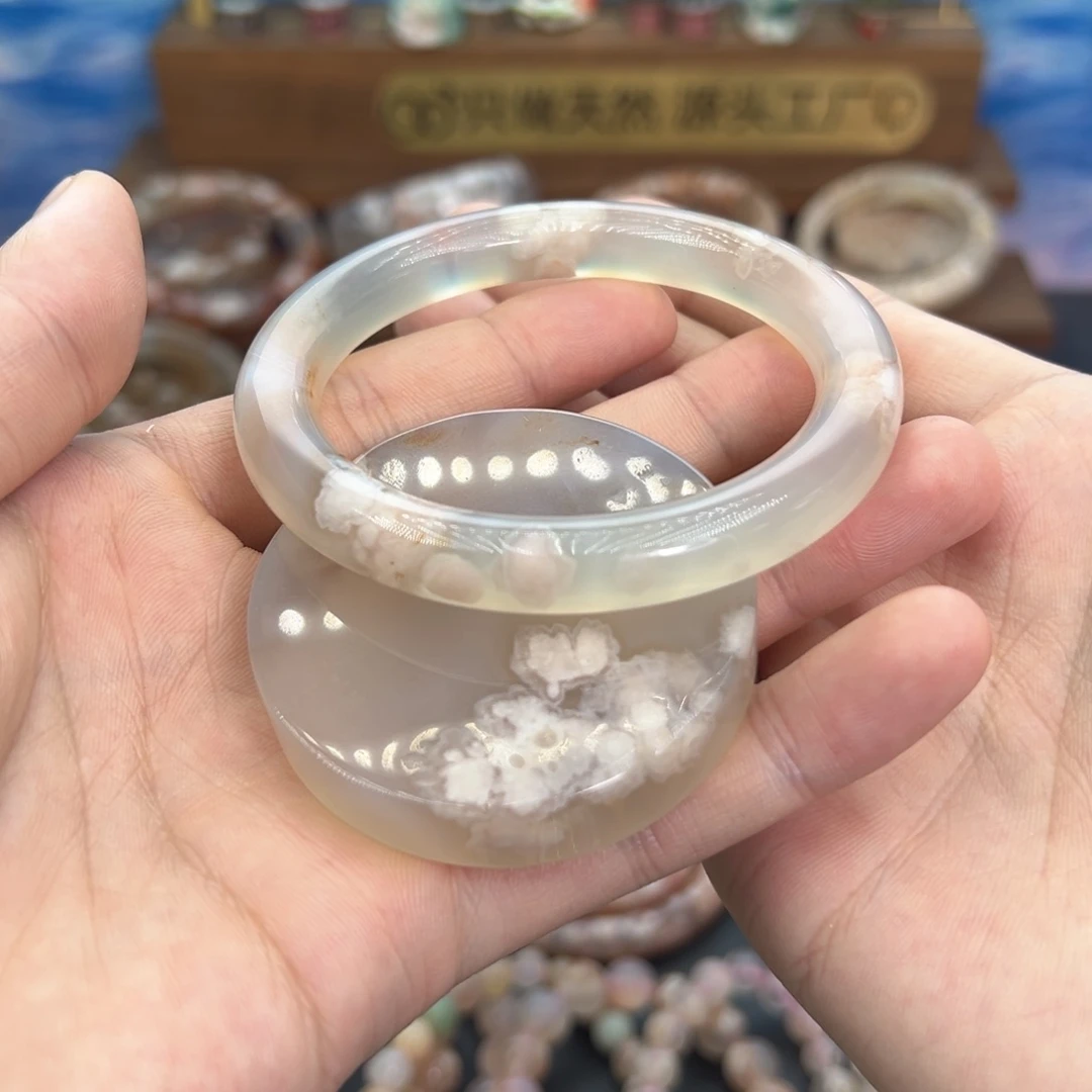 天然樱花手镯56圈口