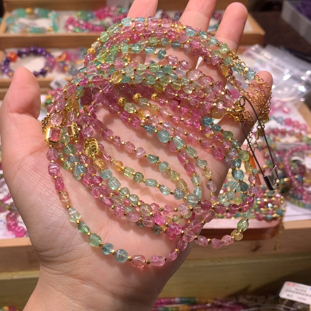 未镶嵌项链碧玺多样性发其一