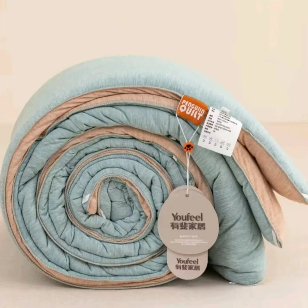 企鹅深睡被  有斐家居企鹅春秋被可机洗成人针织学生宿舍透气