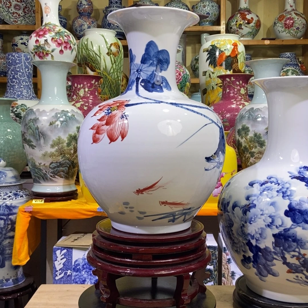 华***姐景德镇陶瓷花瓶摆件