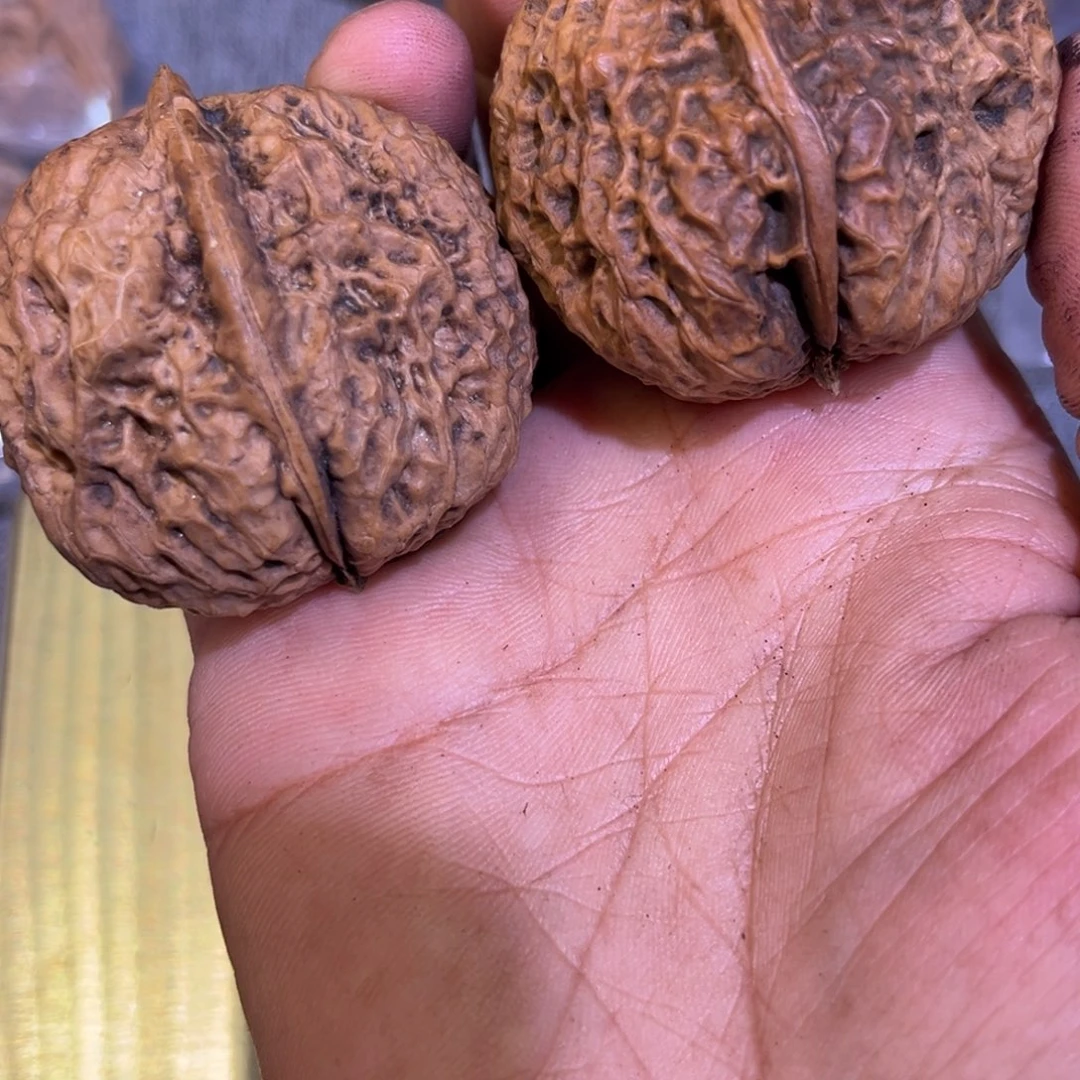 文玩核桃把件红旺云铁66号43mm