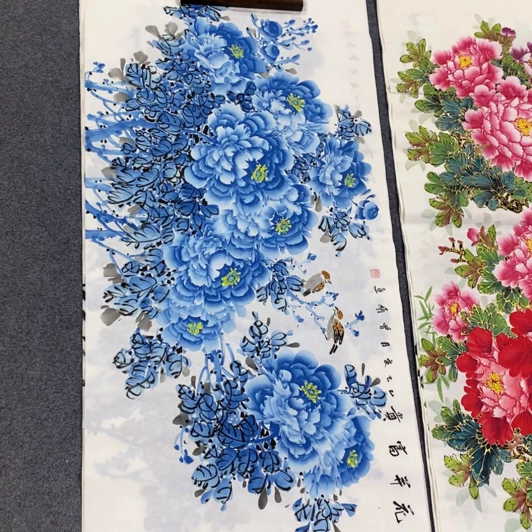 国画尺寸140✖️70四尺精品手绘画