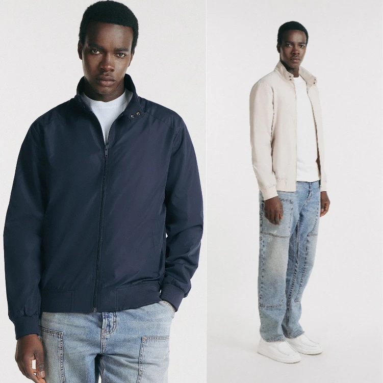 经典哈灵顿！意式高端2025年秋季新款男士柔软透气亲肤夹克外套潮
