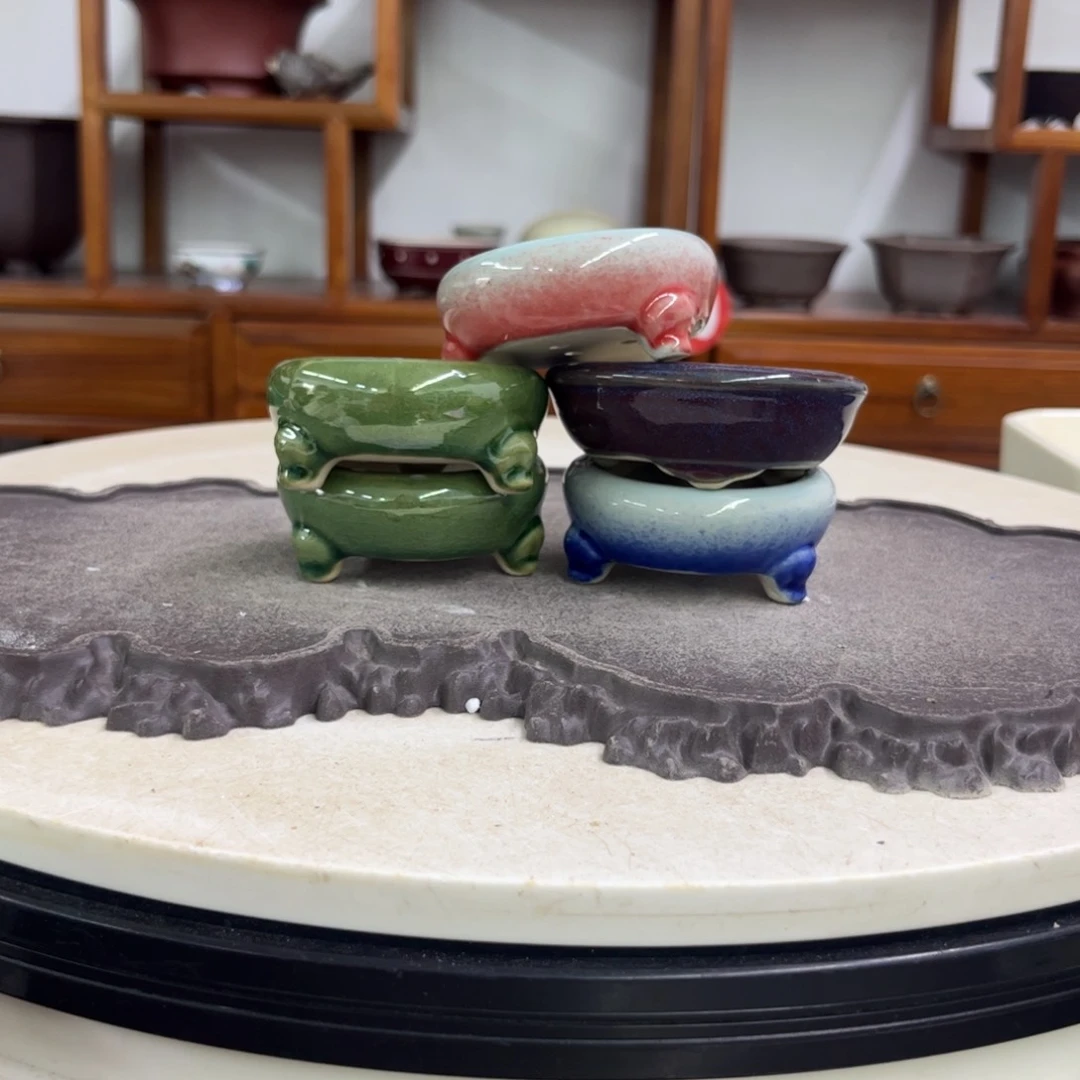 紫砂花盆瑕疵3.5-6.5-4。3-8。。。