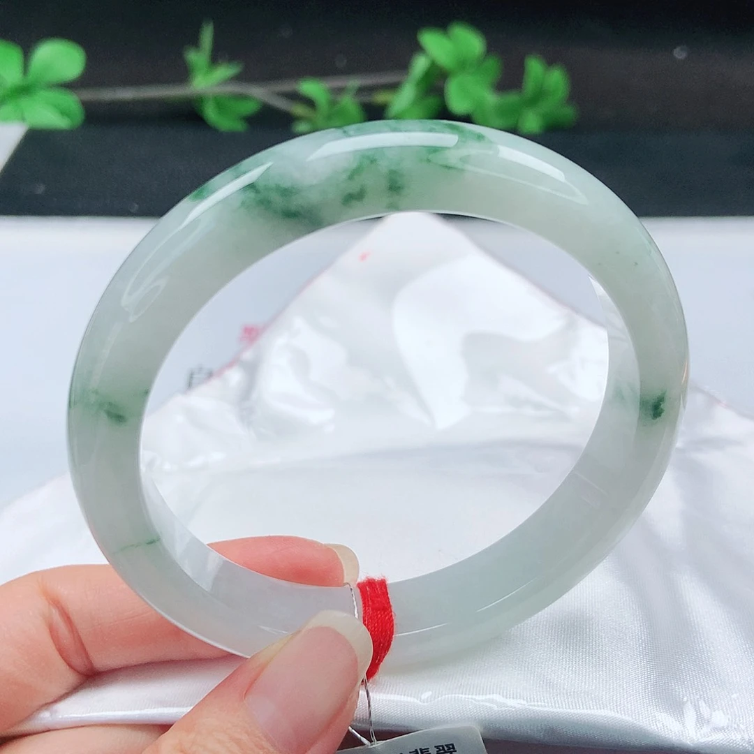 未镶嵌手镯翡翠63圈