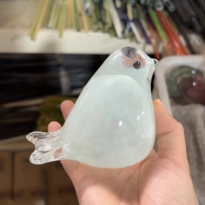 琉璃手工艺品底部手工痕迹
