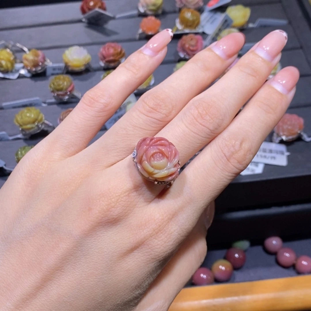 【闪购商品】未镶嵌手链玛瑙/玉髓盐源玛瑙。 戒指