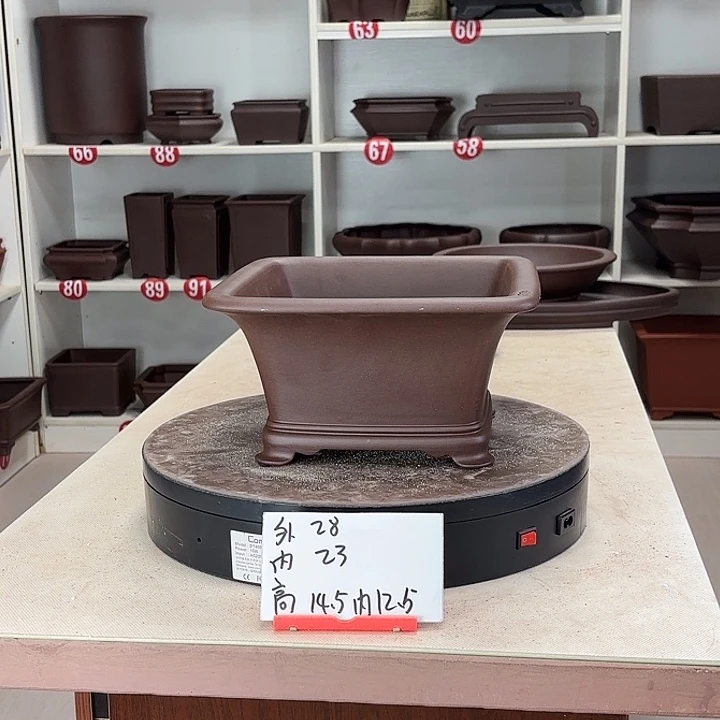 花盆紫砂四方斗盆