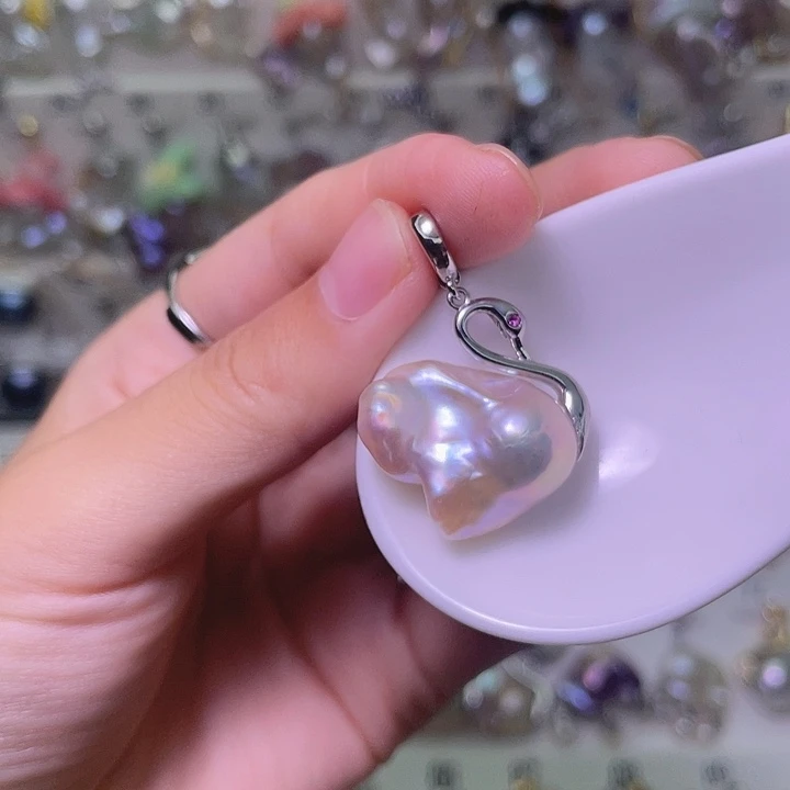 颈饰合金淡水珍珠56