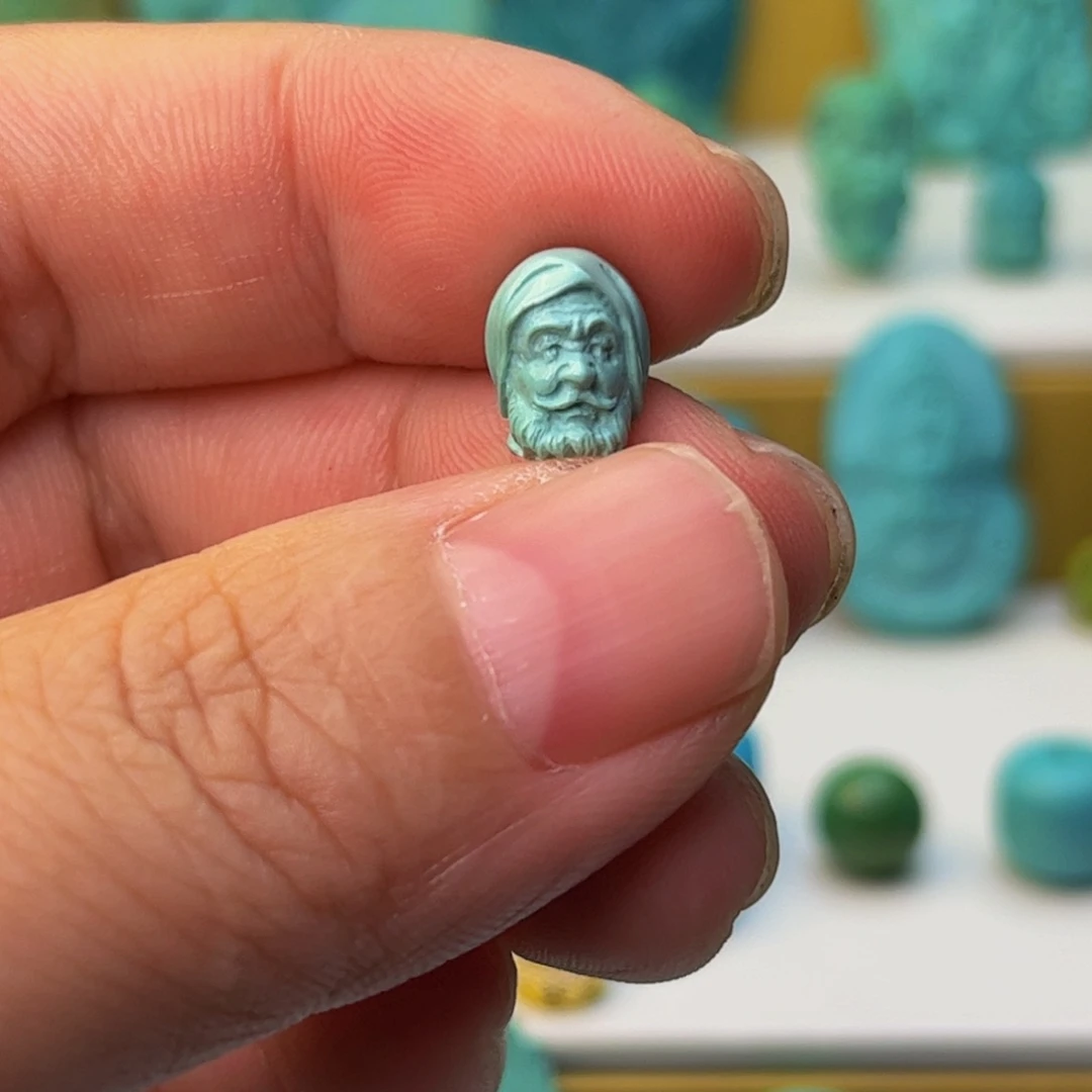 未镶嵌绿松石珠珠