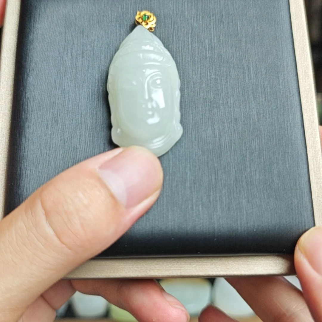 和田玉（白玉）未镶嵌吊坠(赠链)