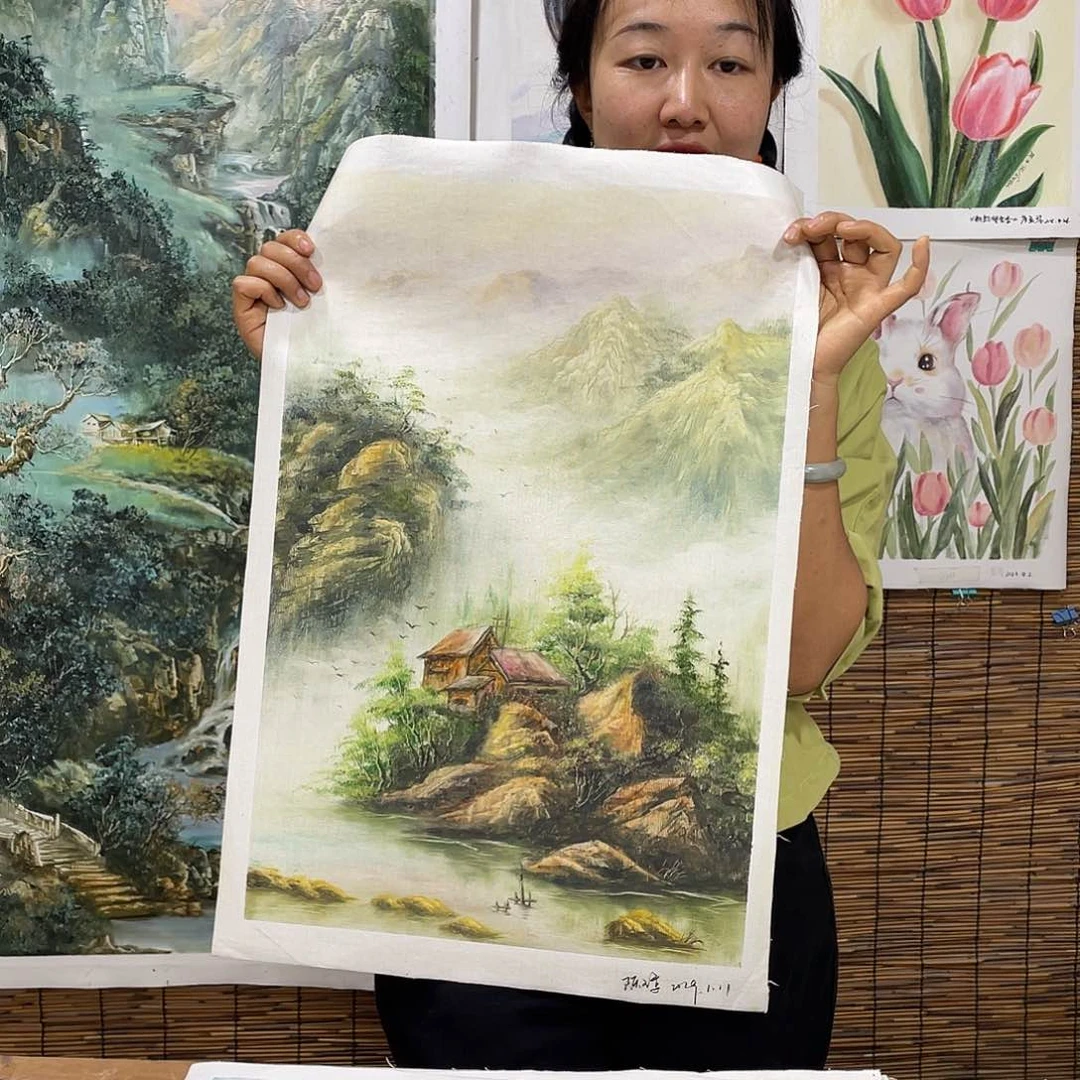 油画薇爽恭喜竞拍成功！