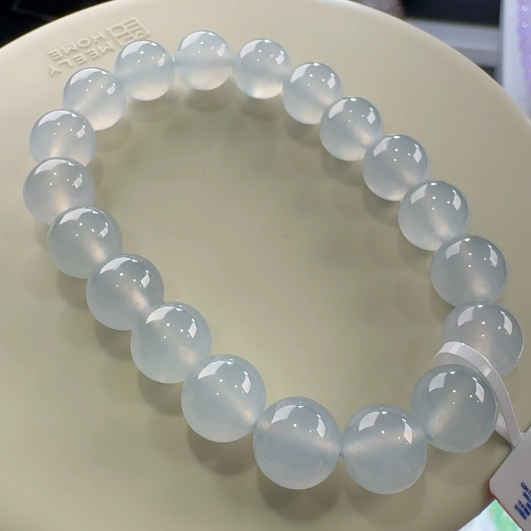 翡翠手链未镶嵌冰白月光手串卡10 纯净！