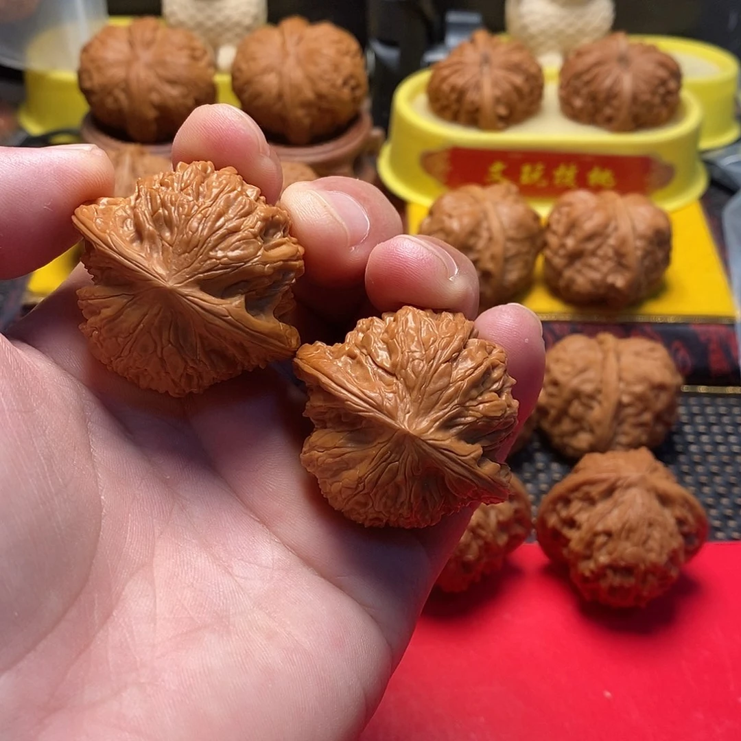 文玩核桃把件放漏磨盘42尺