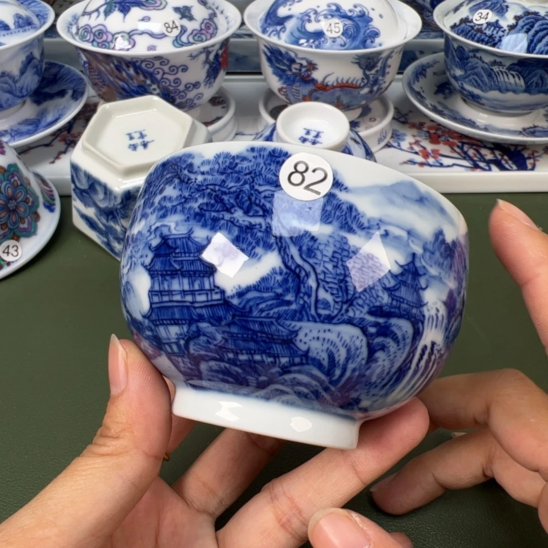 陶瓷景德镇纯手工纯手绘茶具木木82