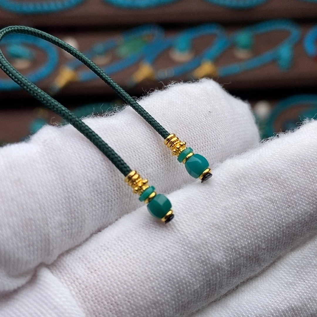 绿松石18K金镶嵌绿松石配饰