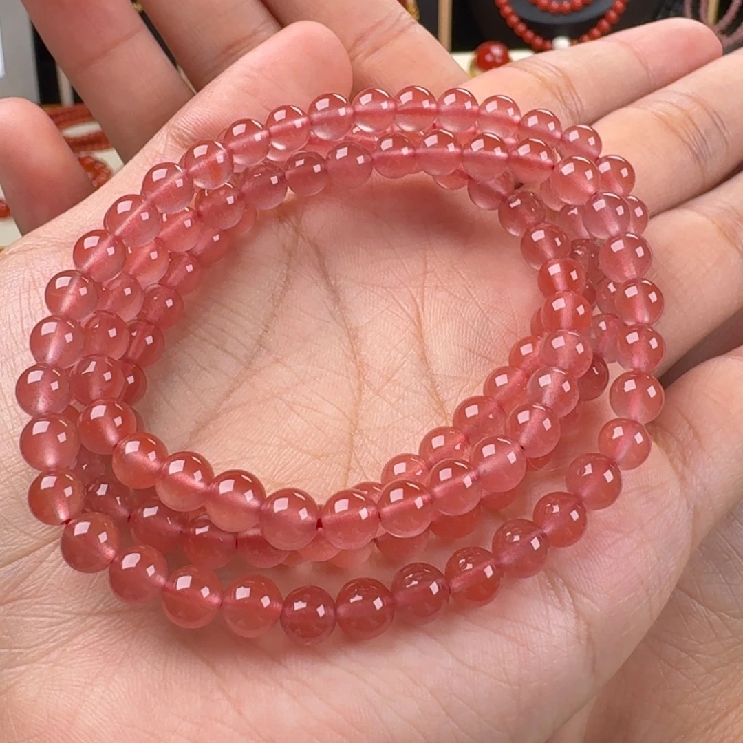 未镶嵌冰粉多圈南红玛瑙