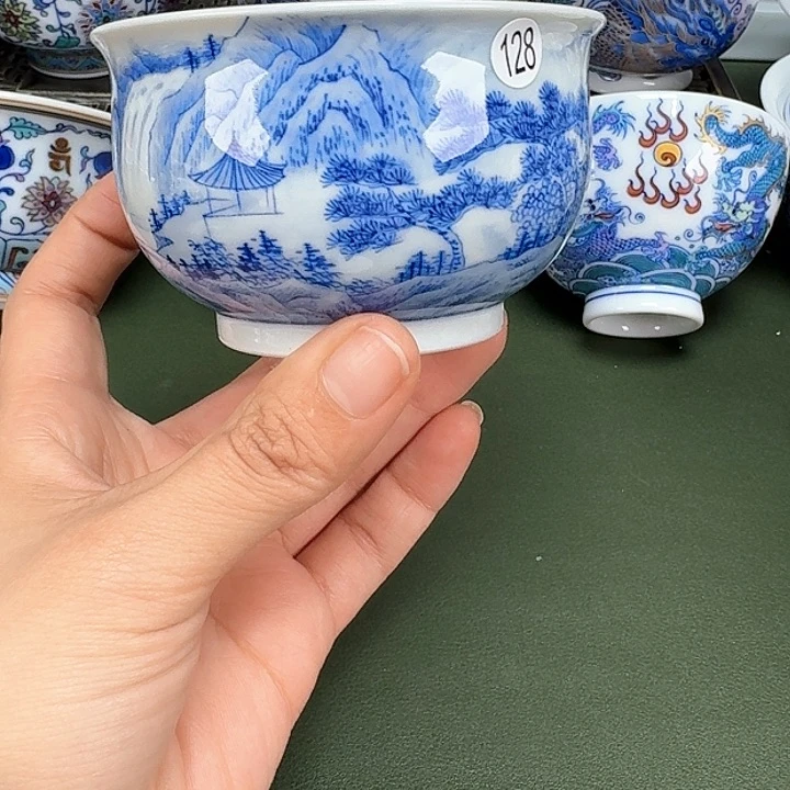 沙沙手工手绘茶具128