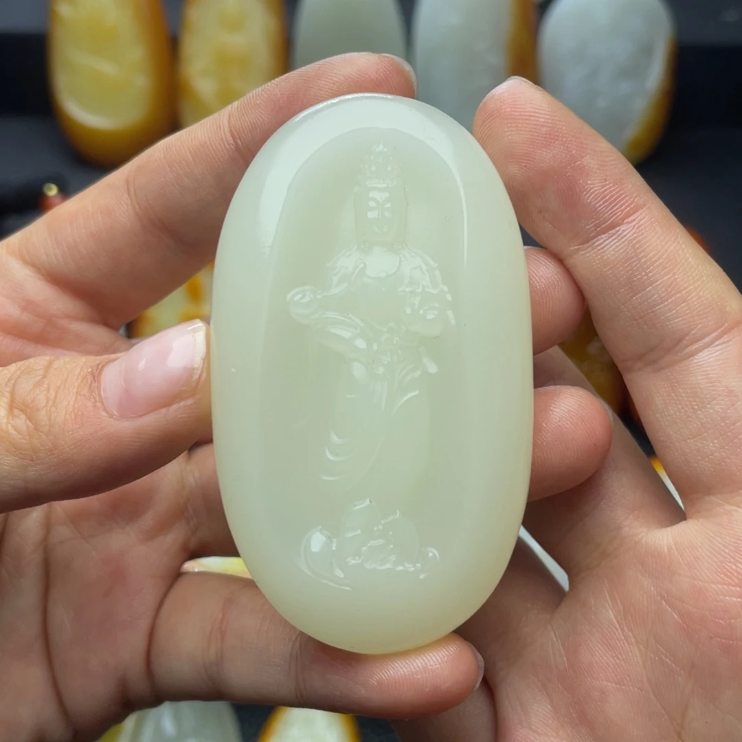 和田玉未镶嵌挂件