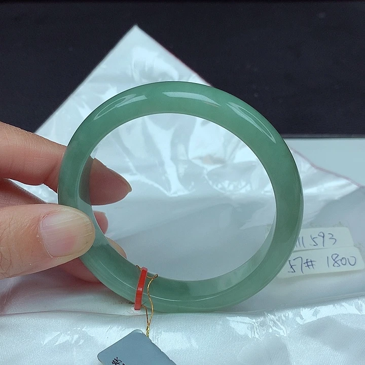 未镶嵌手镯翡翠57圈1593