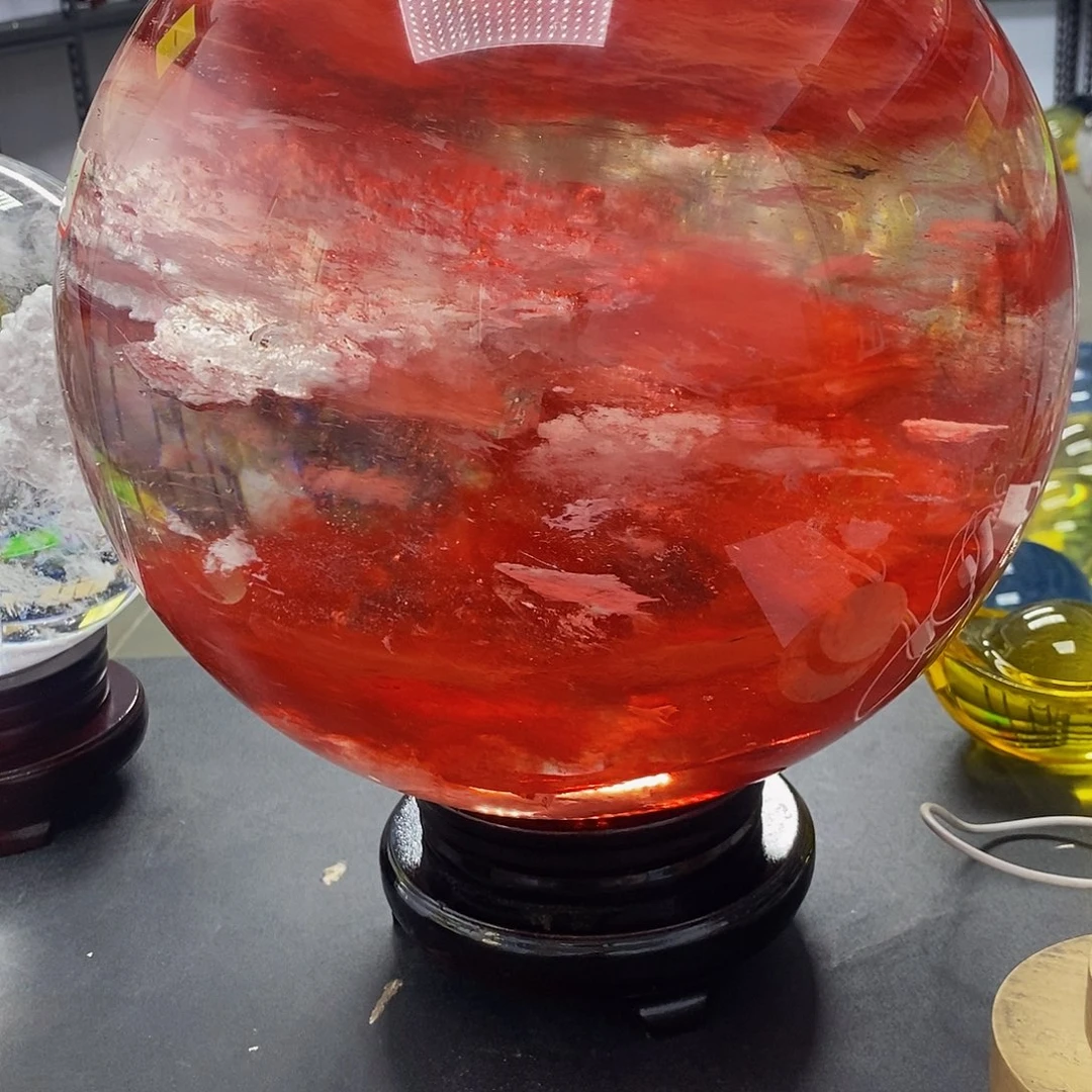 魏***期石材28.3厘米红水摆件