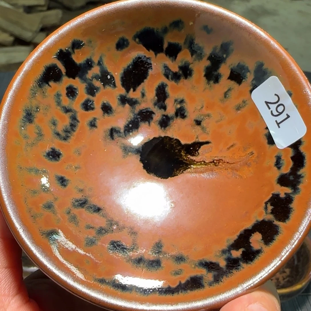 柴烧建盏茶盏茶杯291