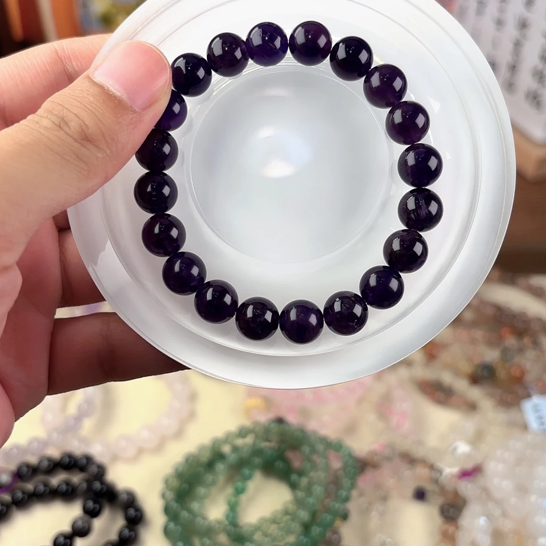 水晶手链未镶嵌乌拉圭紫水晶 10mm