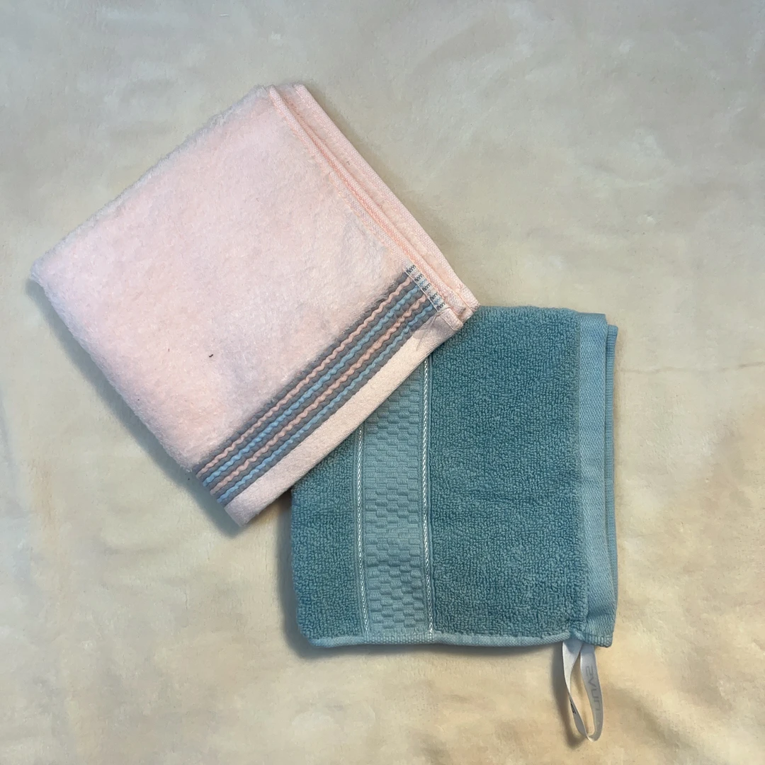 线下同款棉柔方巾两条装