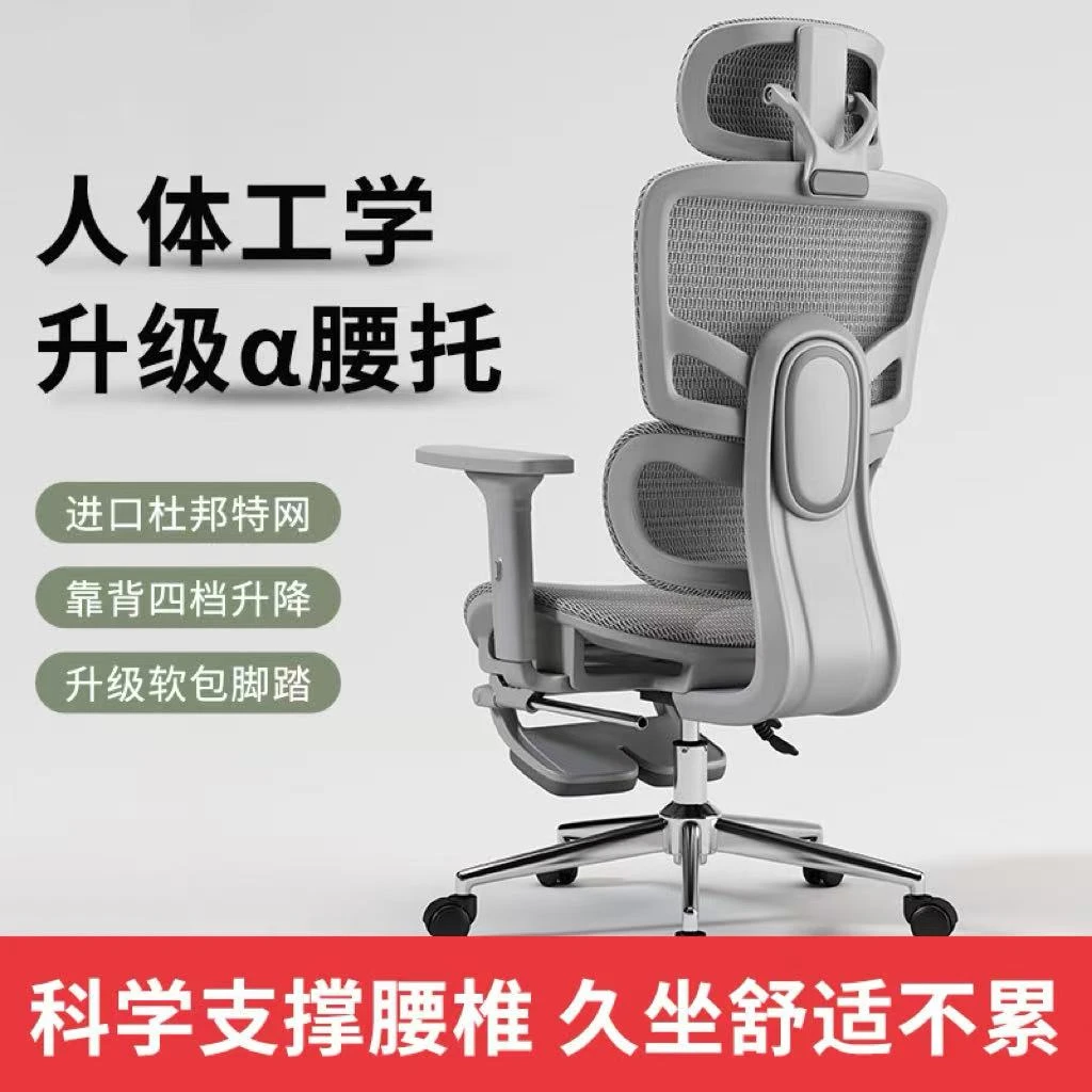 人体工学椅子舒适电脑椅手游电竞椅子家用护腰学习椅镂空办公椅子