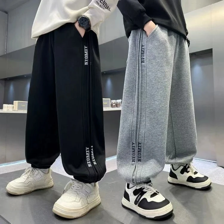 【水洗棉 秋款上新】2025秋季新款儿童运动裤中大童时尚休闲卫裤