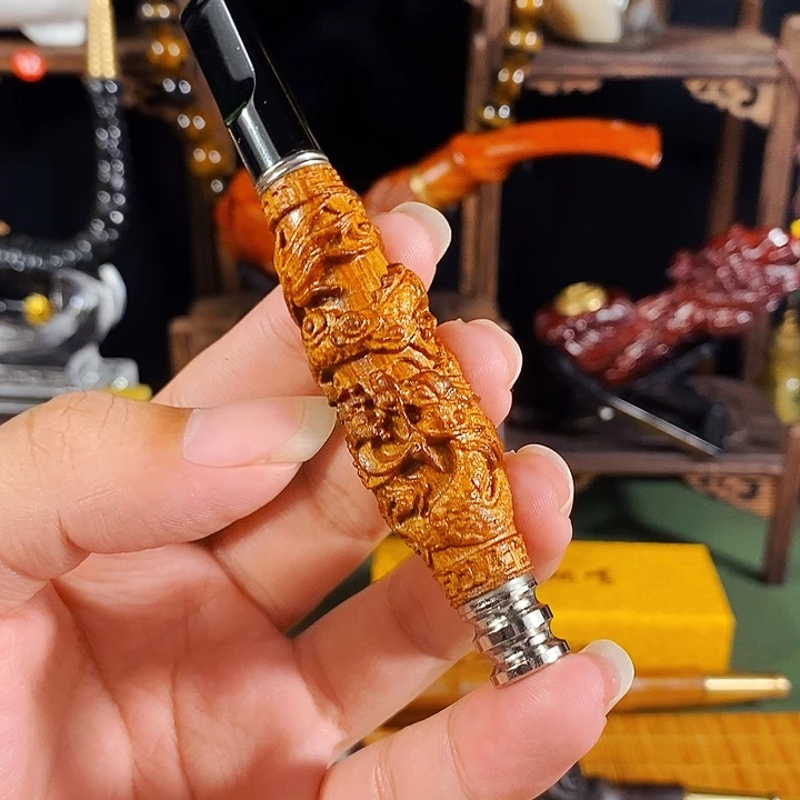 高端定制金丝楠烟嘴