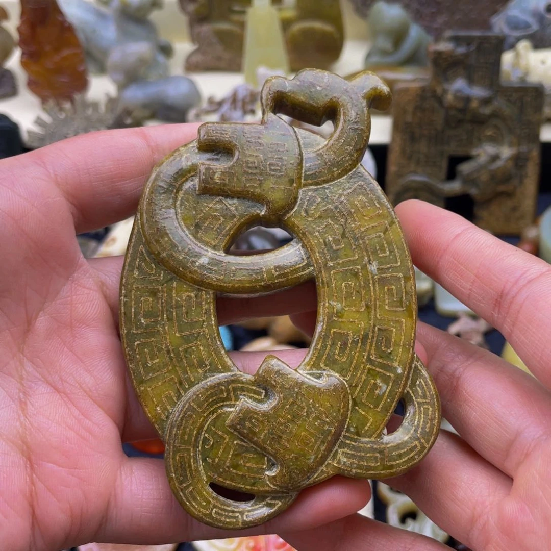 蛇纹石玉未镶嵌颈饰29