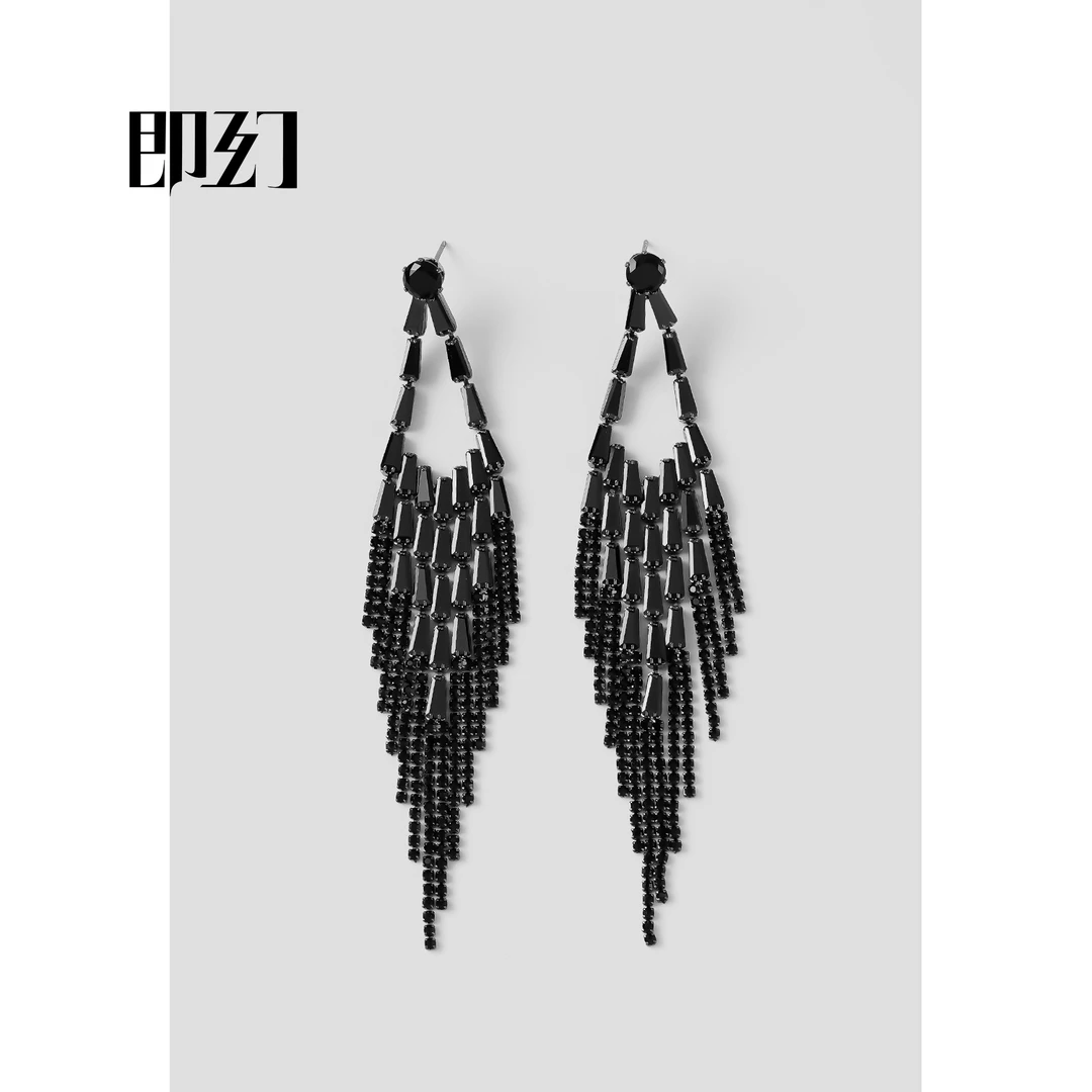 铜合金耳饰 纷飞之翼 欧美百搭高档独特流苏气质耳环LZ-7681