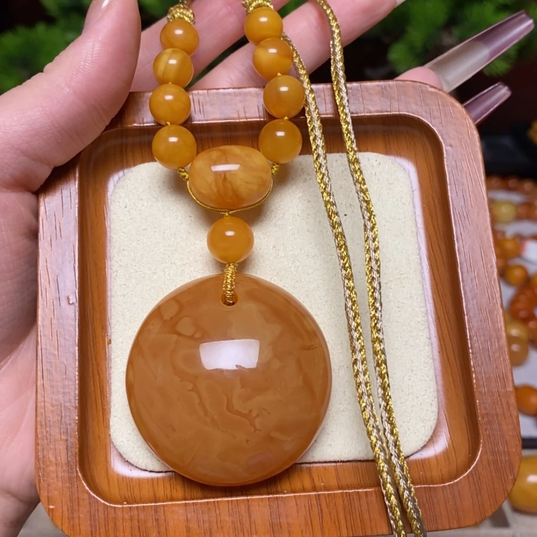 【闪购商品】蜜蜡颈饰未镶嵌项链