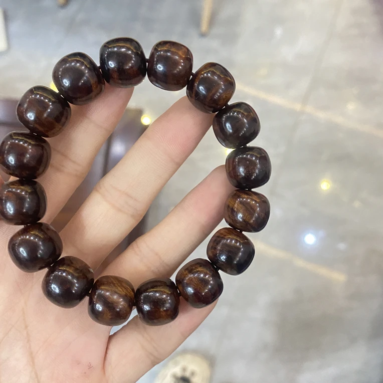 老型桶珠手串藏式文玩佛珠木质精品