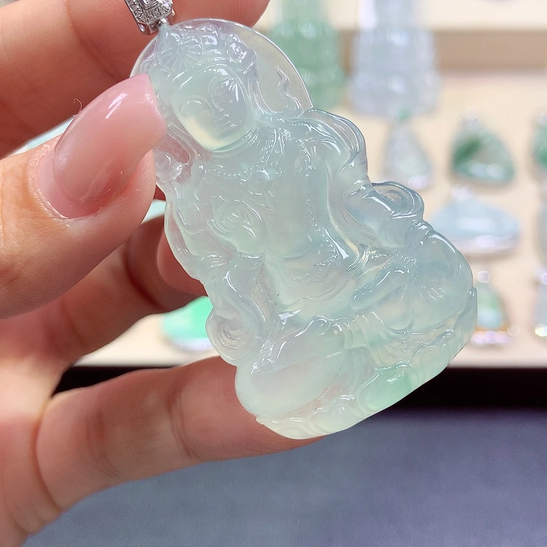 【闪购商品】颈饰18K金镶嵌翡翠从**l翡翠